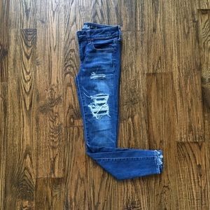 American Eagle ripped jeggings